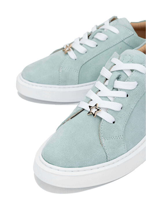 Tamer Tanca Kadın Hakiki Deri Mint Yeşil Sneakers & Spor Ayakkabı - Görsel 4