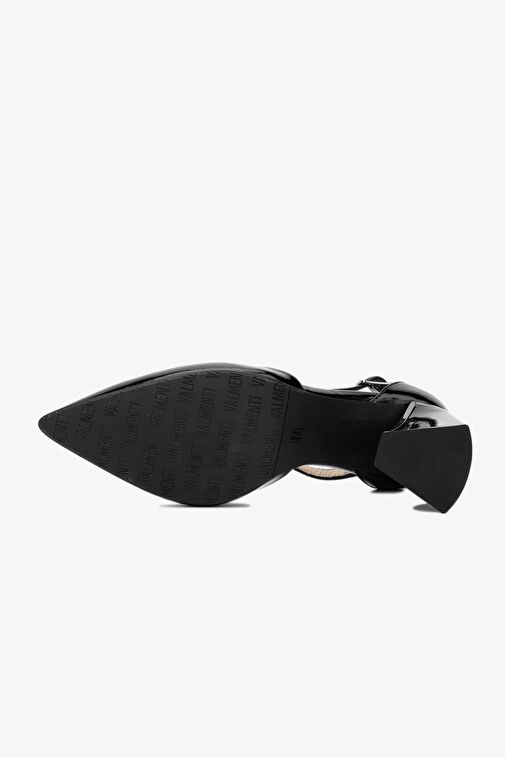 Valmenti Siyah Kadın Rugan Topuklu Ayakkabı 33 9201 BN AYK Y24 - Görsel 6