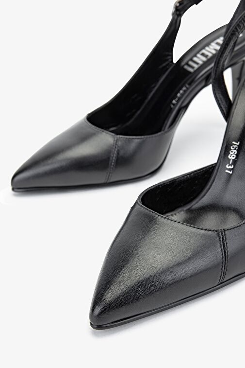 Valmenti Valmenti Tpillo Kadın Siyah Hakiki Deri Topuklu Ayakkabı Stiletto | Boyner Siyah - 4. görsel