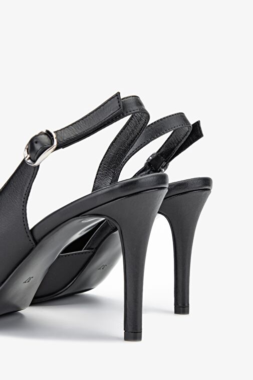 Valmenti Valmenti Tpillo Kadın Siyah Hakiki Deri Topuklu Ayakkabı Stiletto | Boyner Siyah - 5. görsel