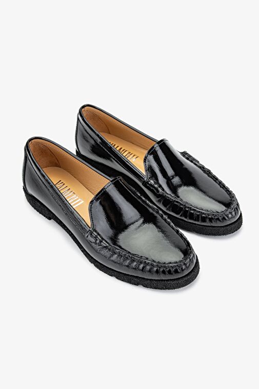 Valmenti Siyah Kadın Rugan Loafer 33 0607 BN AYK Y24 - Görsel 3