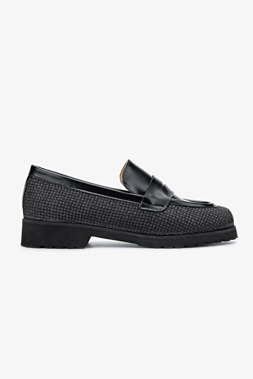 Valmenti Valmenti Siyah Siyah Ewa Kadın Siyah/Siyah Hakiki Deri Loafer Ayakkabı Boyner'de! Siyah Siyah - 2. görsel