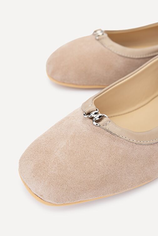 Valmenti Zayn Kadın Camel Süet Hakiki Deri Babet - Görsel 3