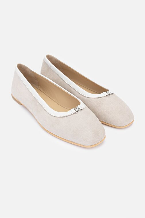 Valmenti Zayn Kadın Taş Süet Hakiki Deri Babet - Görsel 3