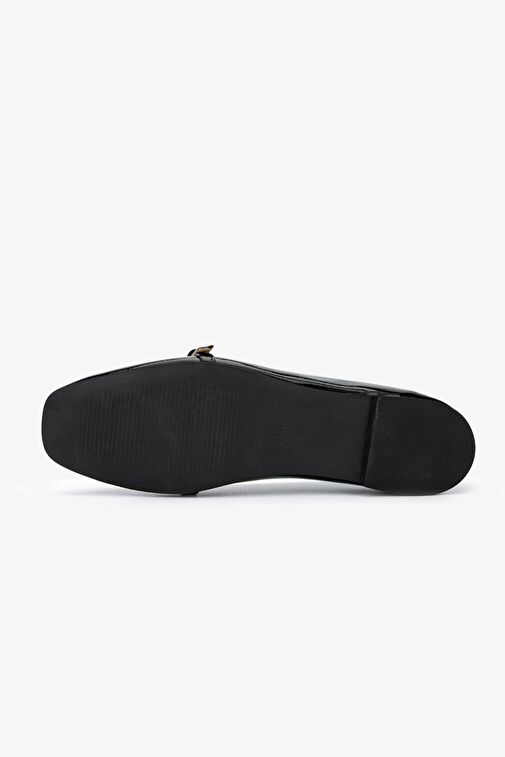 Valmenti Shine Kadın SIYAH KRSK RGN Hakiki Deri Babet - Görsel 6