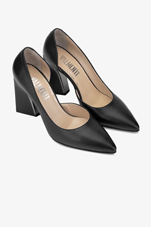 Valmenti Beyaz Kadın Deri Topuklu Ayakkabı 33 9200Y BN AYK Y24 - Görsel 4