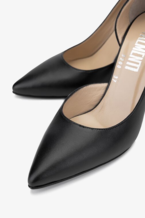 Valmenti Beyaz Kadın Deri Topuklu Ayakkabı 33 9200Y BN AYK Y24 - Görsel 5