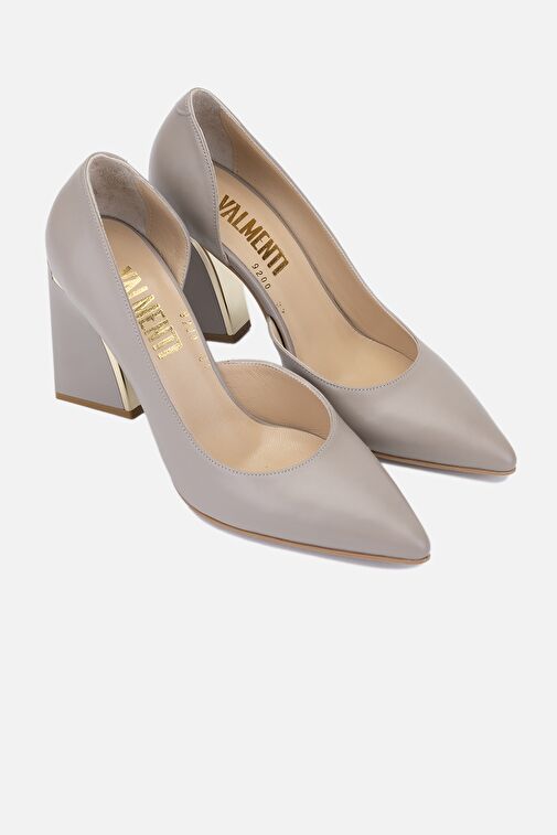 Valmenti Avıor Kadın Vizon Hakiki Deri Topuklu Ayakkabı - Görsel 4