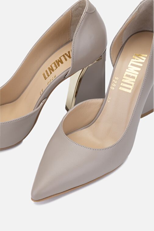 Valmenti Avıor Kadın Vizon Hakiki Deri Topuklu Ayakkabı - Görsel 5