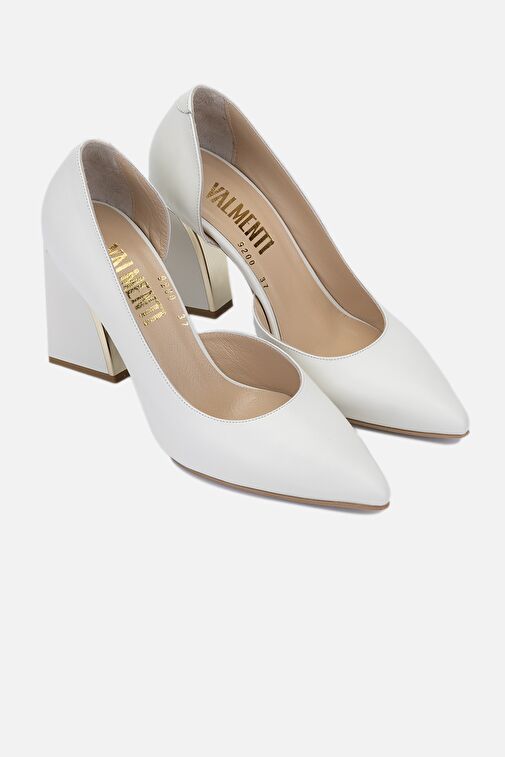 Valmenti Avıor Kadın Taş dr Hakiki Deri Topuklu Ayakkabı - Görsel 4