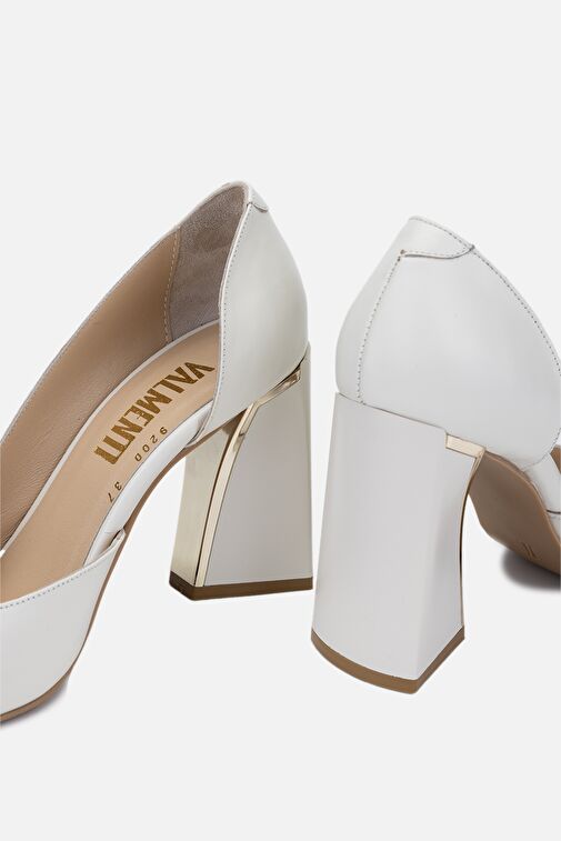 Valmenti Avıor Kadın Taş dr Hakiki Deri Topuklu Ayakkabı - Görsel 5