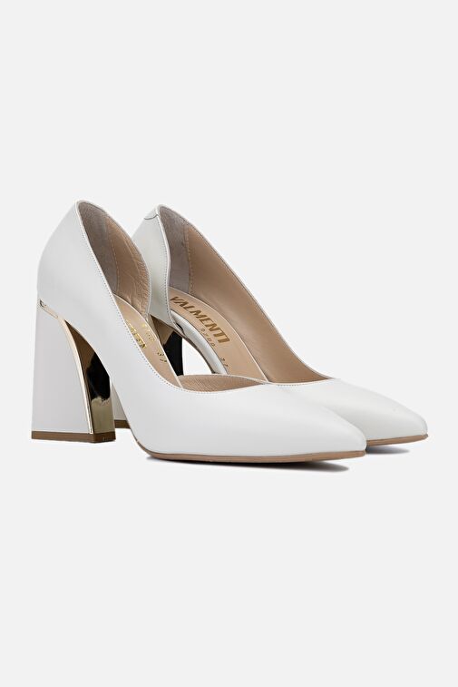 Valmenti Avıor Kadın Taş dr Hakiki Deri Topuklu Ayakkabı - Görsel 3