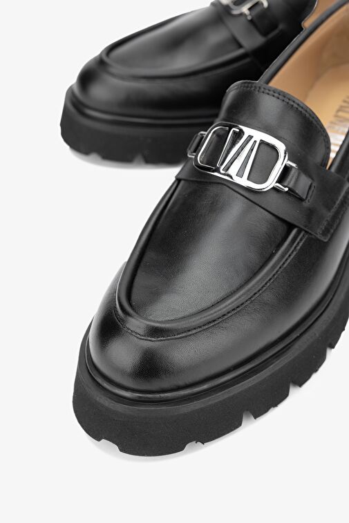 Valmenti Bordo Kadın Deri Loafer 33 052Y BN AYK Y24 - Görsel 4