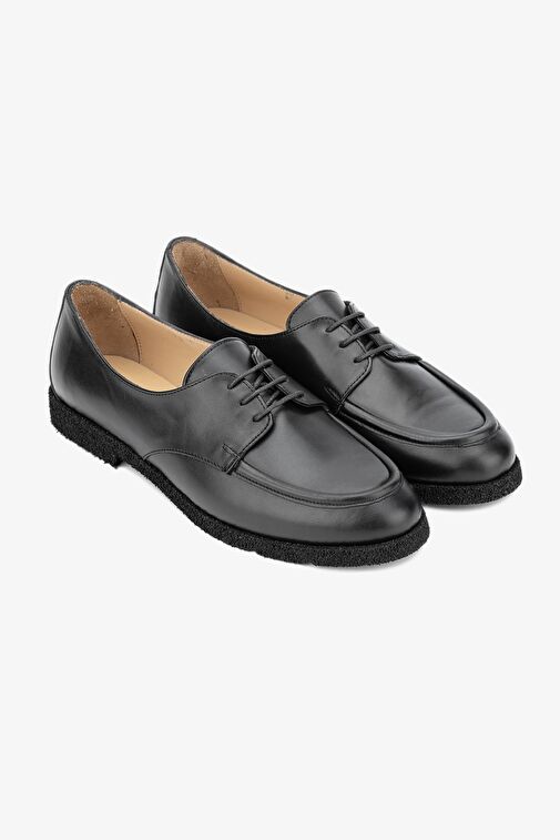 Valmenti Alanzo Kadın Siyah Hakiki Deri Casual Ayakkabı - Görsel 3