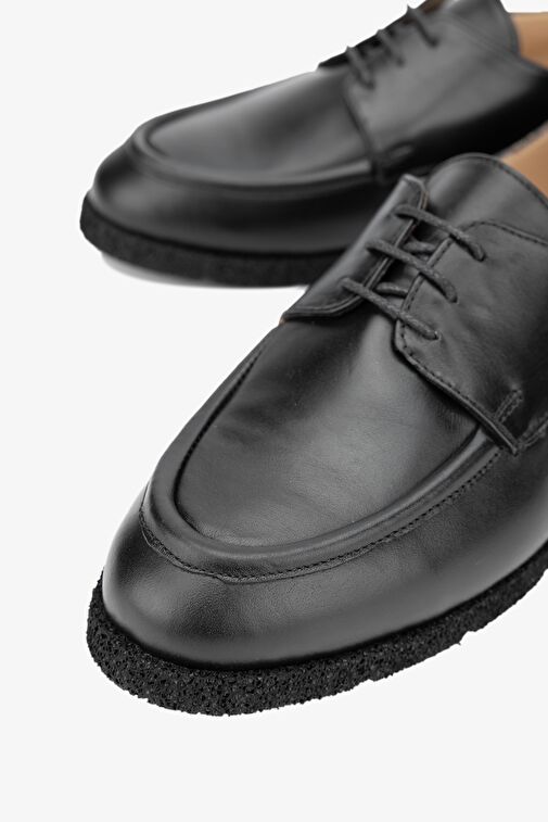 Valmenti Alanzo Kadın Siyah Hakiki Deri Casual Ayakkabı - Görsel 4