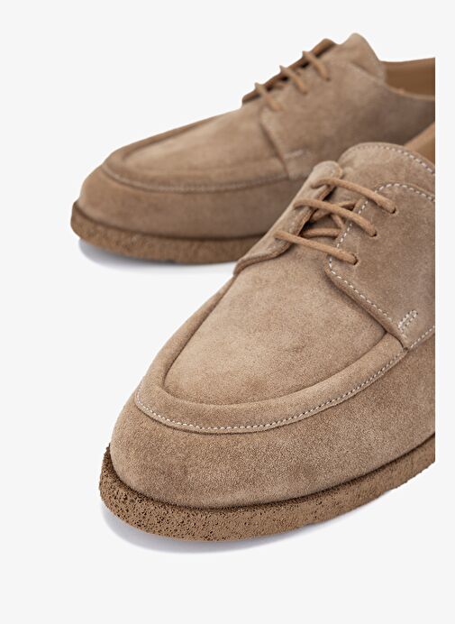 Valmenti Alanzo Kadın Taba Süet Hakiki Deri Casual Ayakkabı - Görsel 4