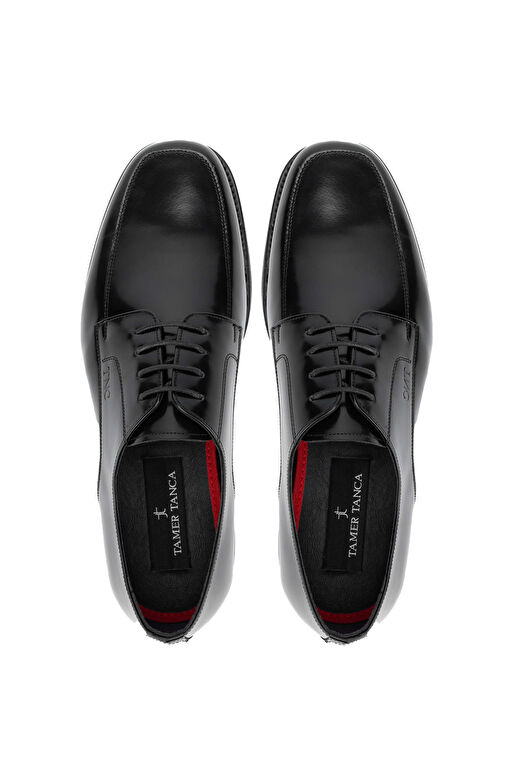 Tamer Tanca Erkek Hakiki Deri Siyah Açma Klasik Ayakkabı - Görsel 6