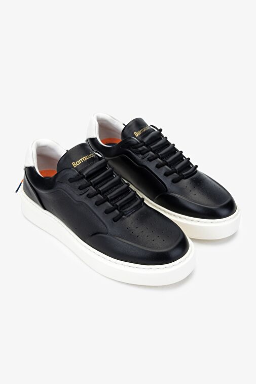 Barracuda Kadın Hakiki Deri Siyah Sneakers & Spor Ayakkabı - Görsel 3