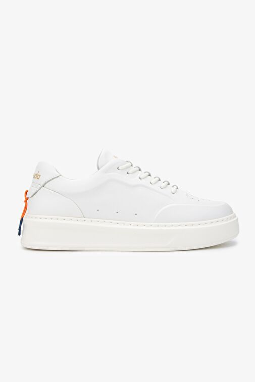 Barracuda Kadın Hakiki Deri Beyaz Sneakers & Spor Ayakkabı - Görsel 2