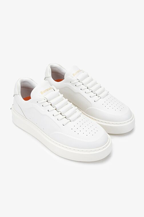 Barracuda Kadın Hakiki Deri Beyaz Sneakers & Spor Ayakkabı - Görsel 3