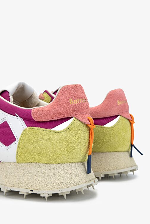 Barracuda Kadın Tekstil Deri Fıstık Yeşili/Fujya Sneakers & Spor Ayakkabı - Görsel 6