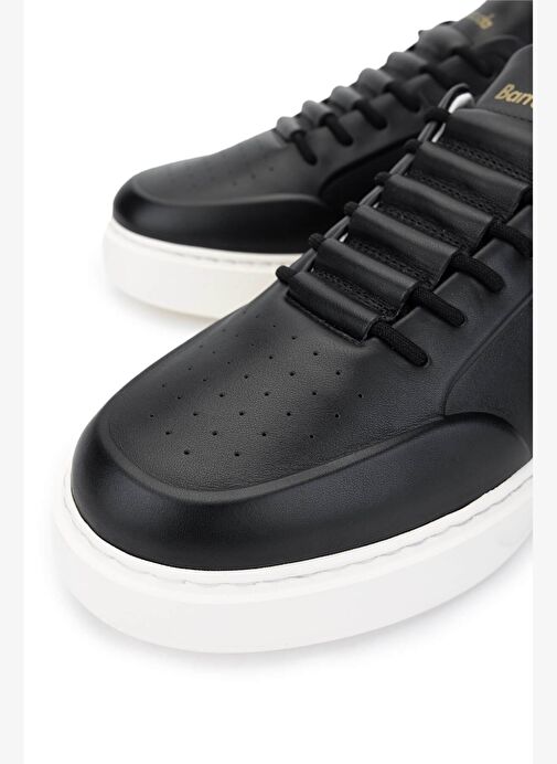 Barracuda Erkek Hakiki Deri Siyah Sneakers & Spor Ayakkabı - Görsel 4