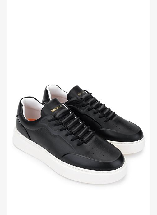 Barracuda Erkek Hakiki Deri Siyah Sneakers & Spor Ayakkabı - Görsel 3