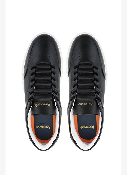 Barracuda Erkek Hakiki Deri Siyah Sneakers & Spor Ayakkabı - Görsel 7