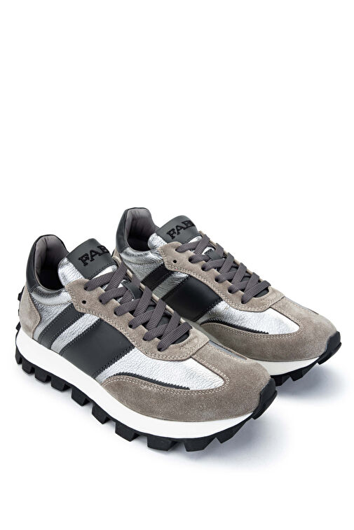 Fabi Erkek Hakiki Deri Gri Sneakers & Spor Ayakkabı - Görsel 3