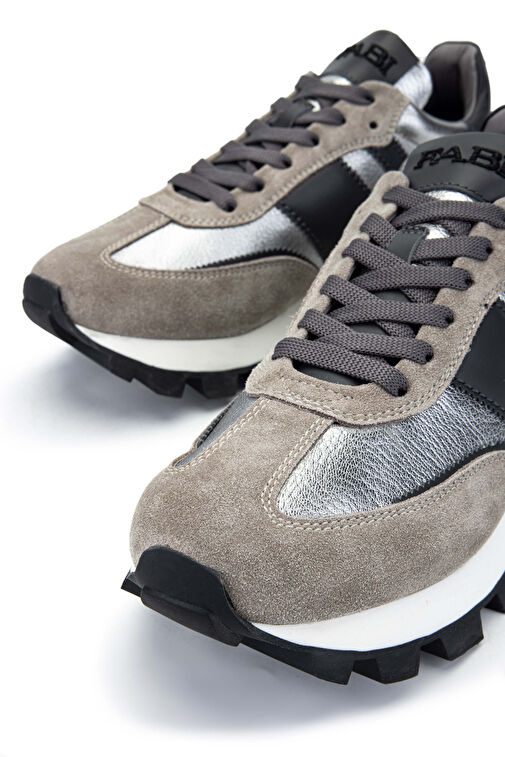 Fabi Erkek Hakiki Deri Gri Sneakers & Spor Ayakkabı - Görsel 4