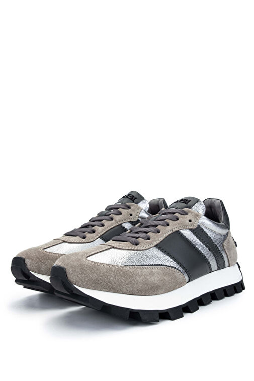 Fabi Erkek Hakiki Deri Gri Sneakers & Spor Ayakkabı - Görsel 5