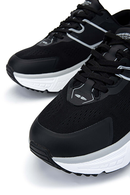 FESSURA Erkek Tekstil Siyah/Taş Sneakers & Spor Ayakkabı - Görsel 4