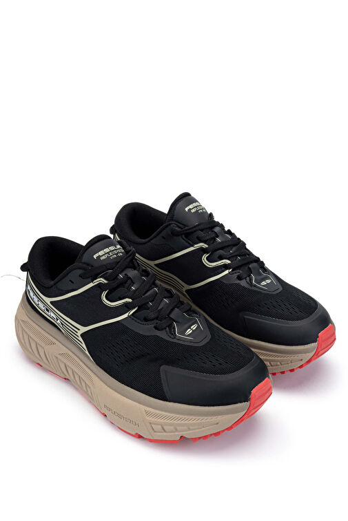 FESSURA Kadın Tekstil Siyah/Kum Sneakers & Spor Ayakkabı - Görsel 3