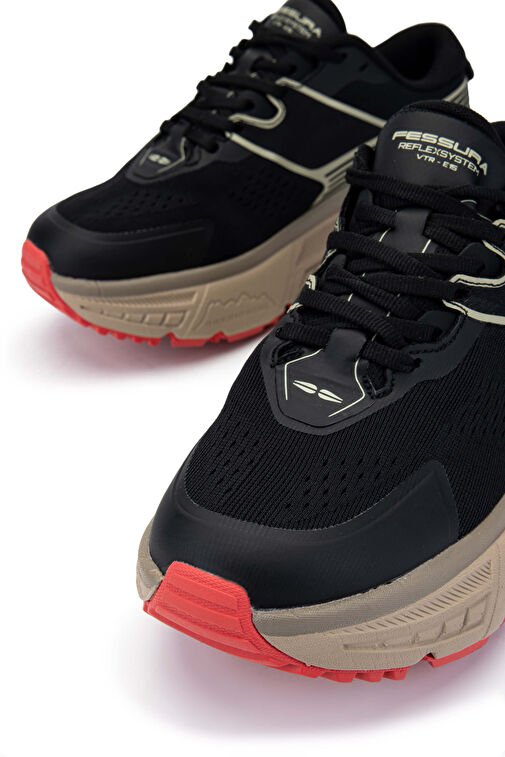 FESSURA Kadın Tekstil Siyah/Kum Sneakers & Spor Ayakkabı - Görsel 4