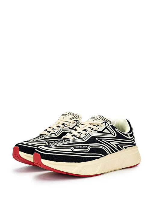 FESSURA Kadın Tekstil Siyah/Kemik Sneakers & Spor Ayakkabı - Görsel 5