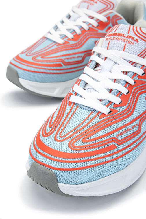 FESSURA Kadın Tekstil Mavi/Mercan Sneakers & Spor Ayakkabı - Görsel 4