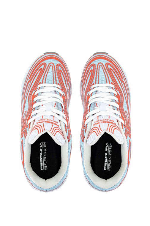 FESSURA Kadın Tekstil Mavi/Mercan Sneakers & Spor Ayakkabı - Görsel 7