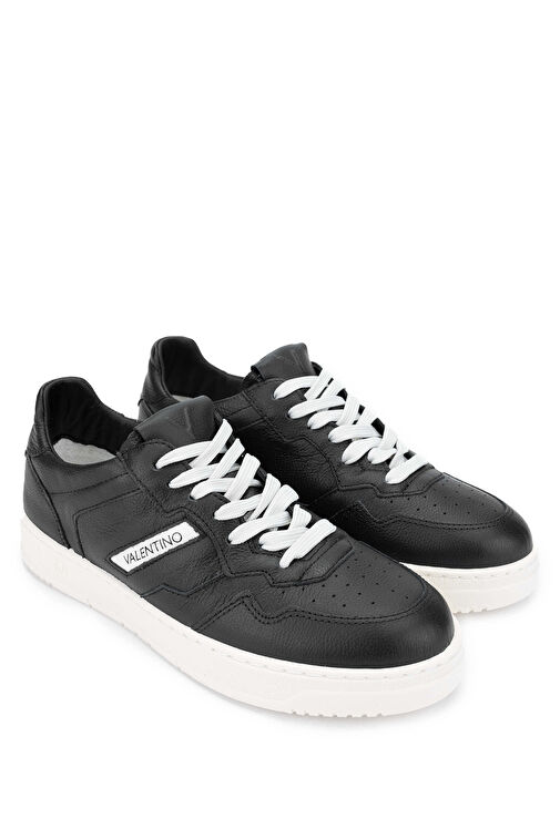 Mario Valentino Unisex Hakiki Deri Siyah Sneakers & Spor Ayakkabı - Görsel 3
