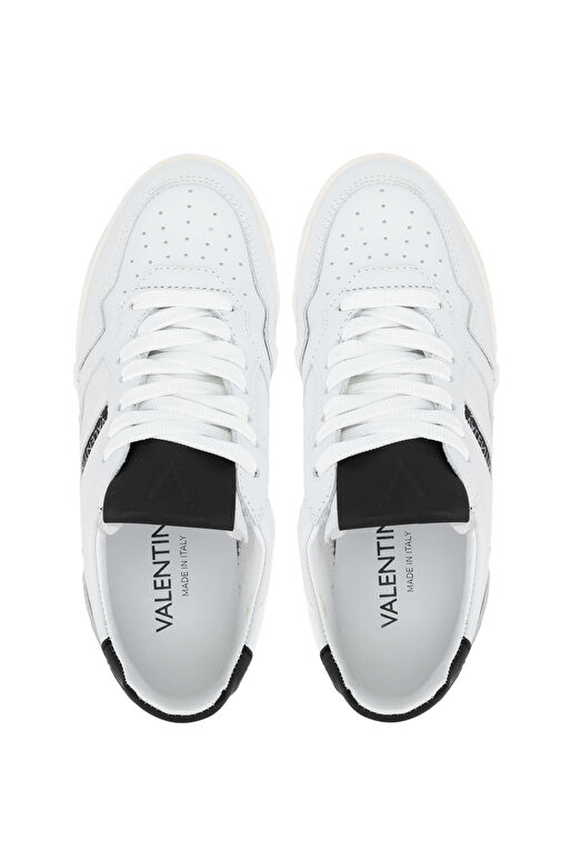 Mario Valentino Unisex Hakiki Deri Beyaz/Siyah Sneakers & Spor Ayakkabı - Görsel 7