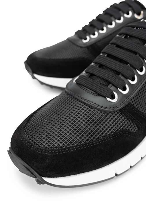 Mario Valentino Siyah Kadın Deri Sneaker 1040 95A2602 BN AYK Y24 - Görsel 4