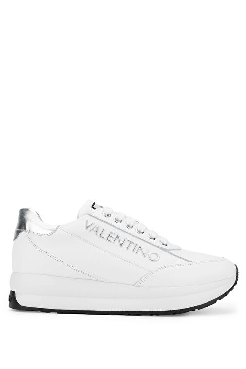 Mario Valentino Kadın Hakiki Deri Beyaz/Gümüş Sneakers & Spor Ayakkabı - Görsel 2