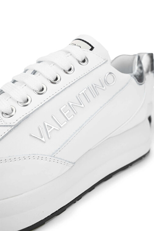 Mario Valentino Kadın Hakiki Deri Beyaz/Gümüş Sneakers & Spor Ayakkabı - Görsel 4