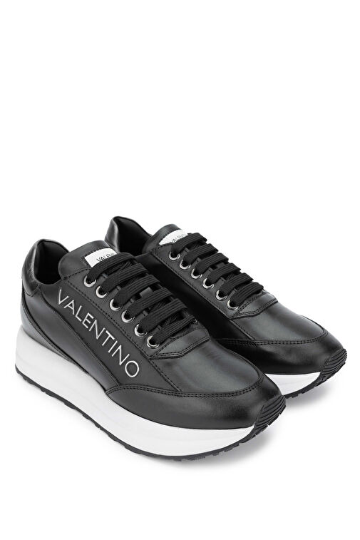 Mario Valentino Beyaz-Gümüş Kadın Deri Sneaker 1040 91E1002 BN AYK Y24 - Görsel 3