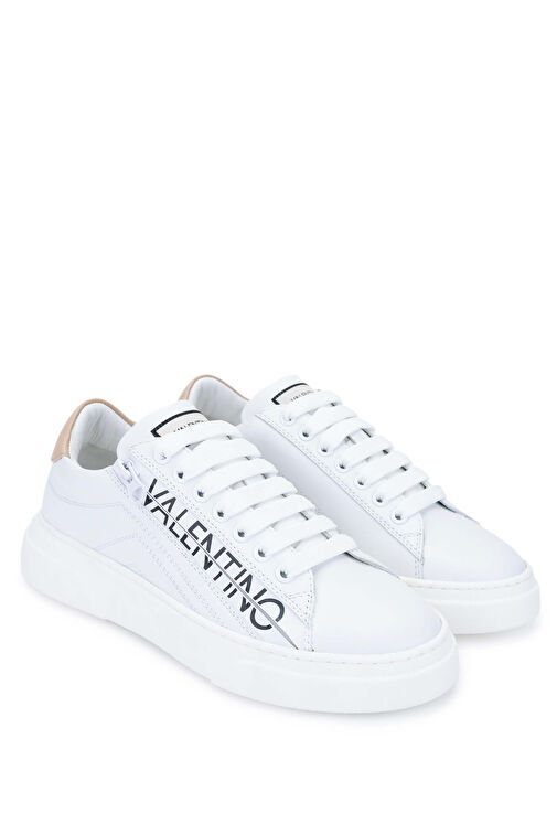 Mario Valentino Kadın Hakiki Deri Beyaz/Nude Sneakers & Spor Ayakkabı - Görsel 3