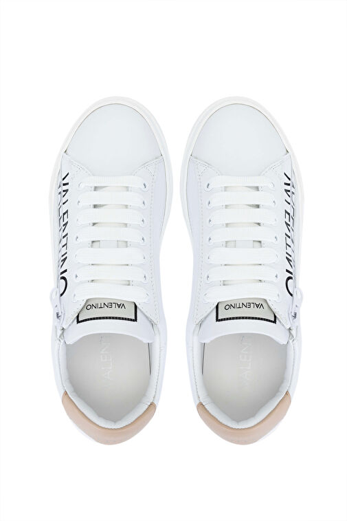 Mario Valentino Kadın Hakiki Deri Beyaz/Nude Sneakers & Spor Ayakkabı - Görsel 6