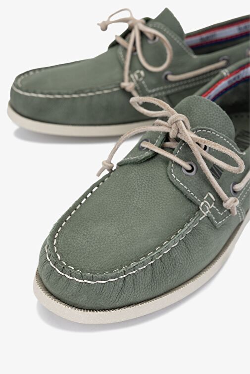 Valmenti Acua Erkek Yeşil Hakiki Deri Casual Ayakkabı - Görsel 4