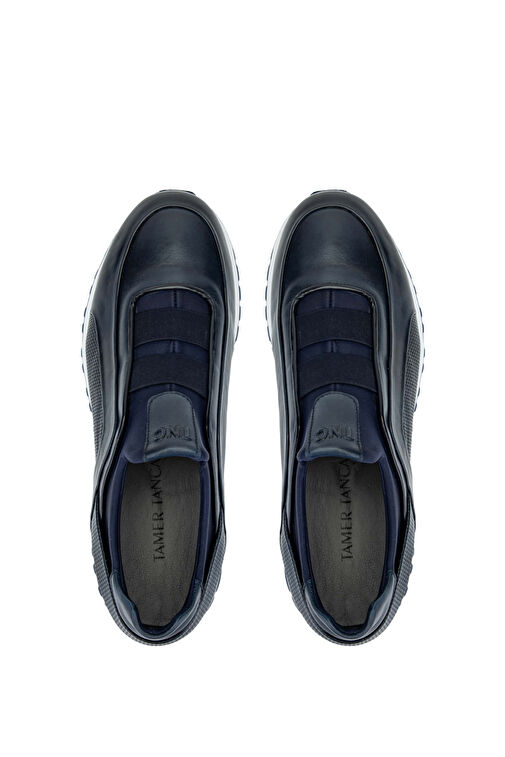 Tamer Tanca Siyah Erkek Deri Sneaker 383 6094 ERK AYK Y24 - Görsel 6