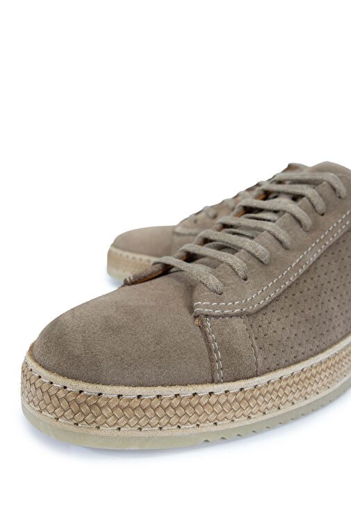 Tamer Tanca Erkek Hakiki Deri Bej Casual Ayakkabı - Görsel 4