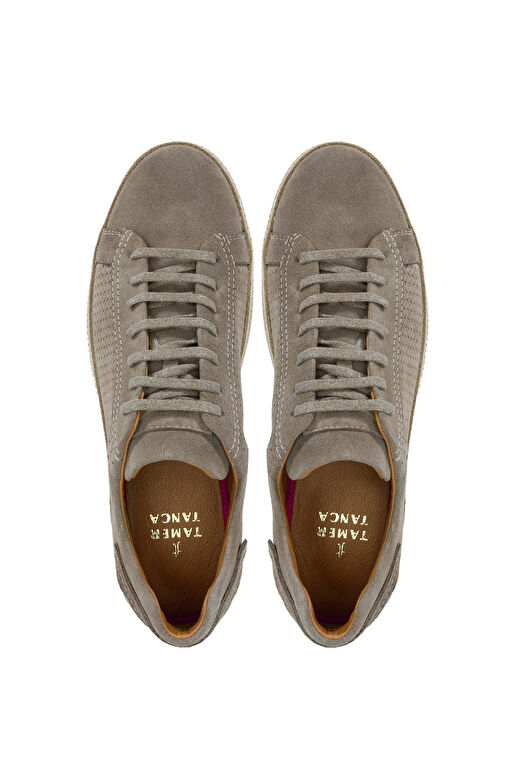 Tamer Tanca Erkek Hakiki Deri Bej Casual Ayakkabı - Görsel 6