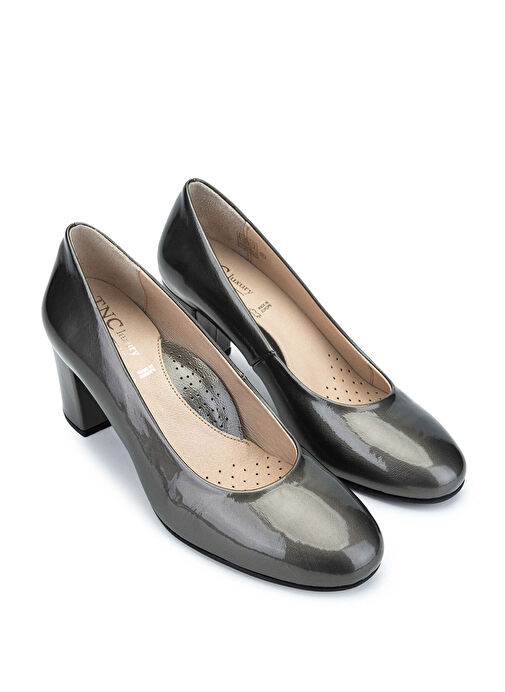 Relax Anatomic Kadın Hakiki Deri Gri Rugan Comfort Ayakkabı - Görsel 3